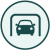 Icon representing enclosed parking facilities