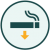 Icon representing smoking areas