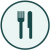 Food Icon Food Icon: Fork and Knife side by side